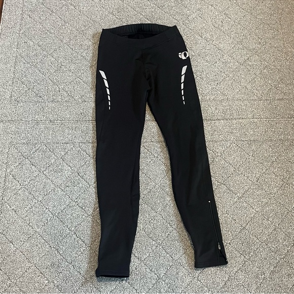 Pearl Izumi Select Cycling Pants Womens Small Black Zip Hems Drawstring Outdoor - Picture 1 of 12